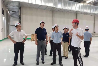 紹興市副市長邵全卯來越信環保調研廢鹽資源化處置利用項目