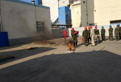 德創(chuàng)環(huán)保長春項目組織消防滅火應急演練