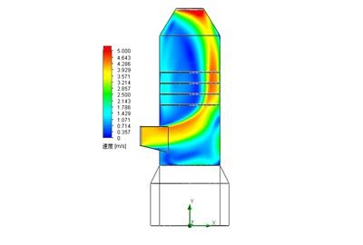 吸收塔導流環均流作用分析